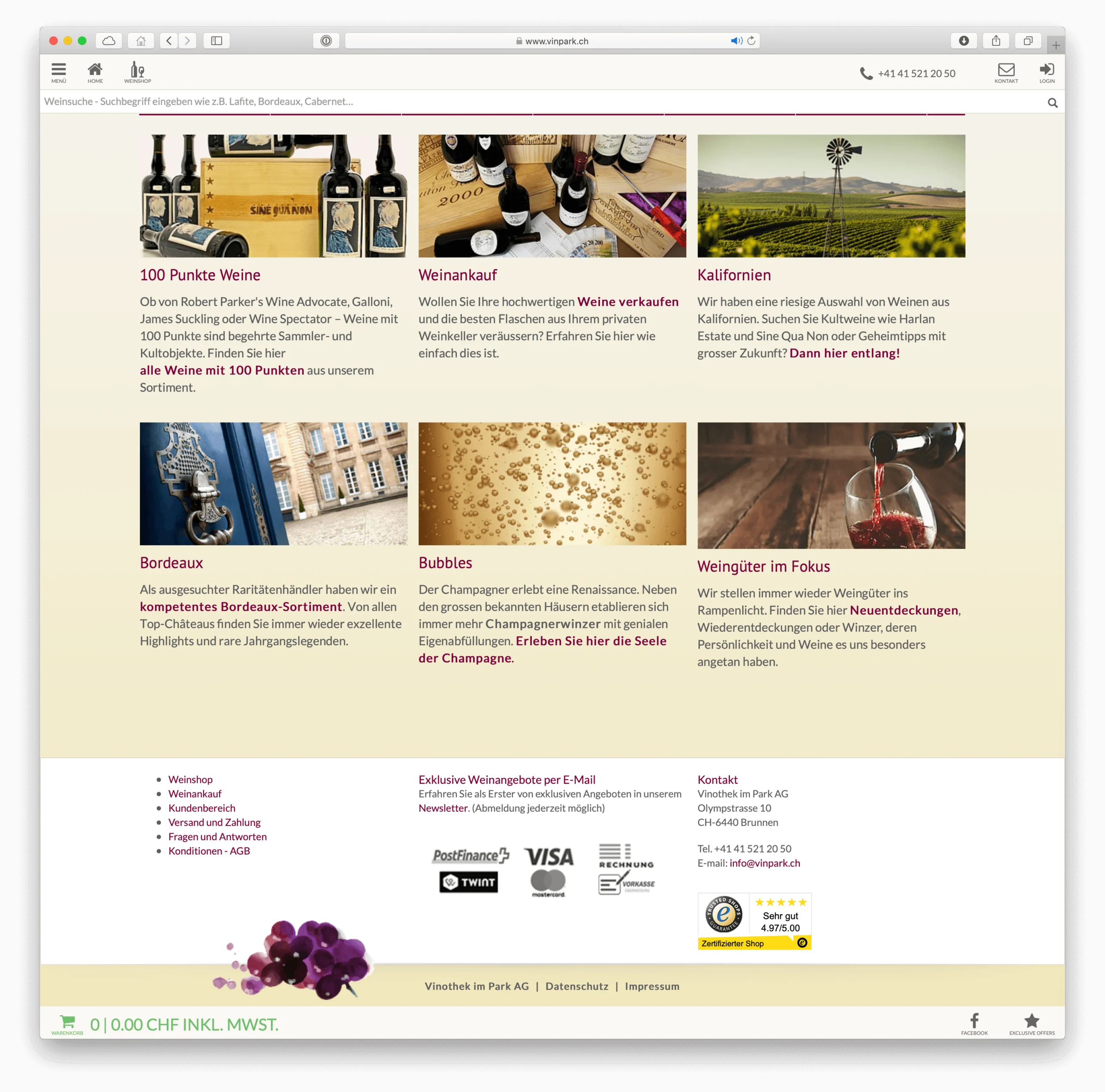 Professionelles Webdesign für Schweizer Webshop