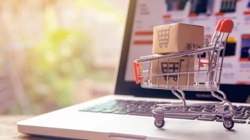 Einkaufswagen als Symbol für Webdesign Agentur Shop Lösungen.